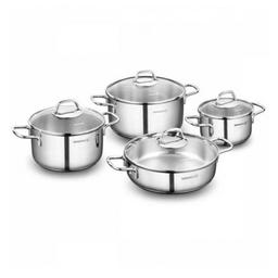 COOKWARE 8 PIÈCES KORKAMZ PERLA A1606 INOX