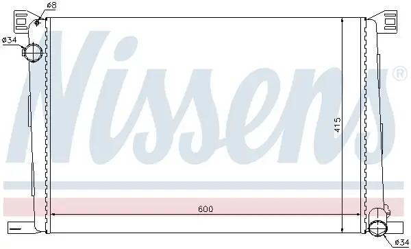 NISSENS Radiateur, refroidissement du moteur NISSENS