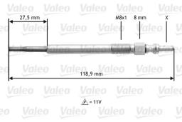 VALEO Bougie de préchauffage VALEO