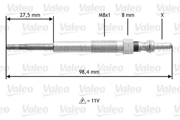 VALEO Bougie de préchauffage VALEO