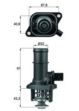 MAHLE ORIGINAL Thermostat d'eau MAHLE ORIGINAL
