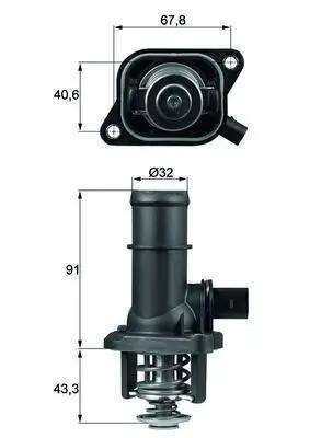 MAHLE ORIGINAL Thermostat d'eau MAHLE ORIGINAL