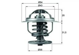 MAHLE ORIGINAL Thermostat d'eau MAHLE ORIGINAL