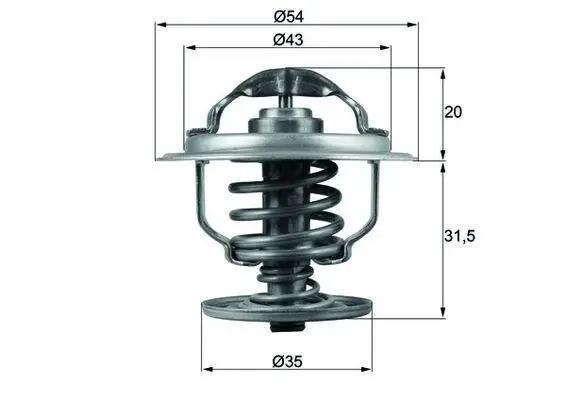 MAHLE ORIGINAL Thermostat d'eau MAHLE ORIGINAL