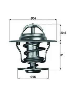 MAHLE ORIGINAL Thermostat d'eau MAHLE ORIGINAL