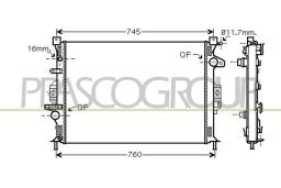 PRASCO Radiateur, refroidissement du moteur PRASCO