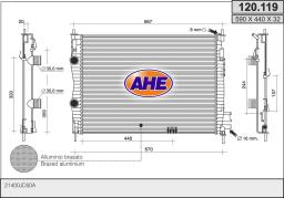 AHE Radiateur, refroidissement du moteur AHE