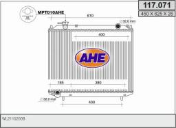 AHE Radiateur, refroidissement du moteur AHE