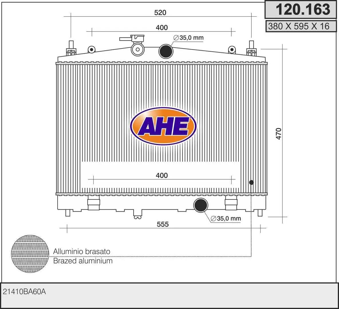 AHE Radiateur, refroidissement du moteur AHE