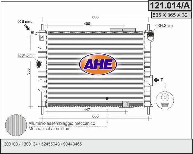 AHE Radiateur, refroidissement du moteur AHE