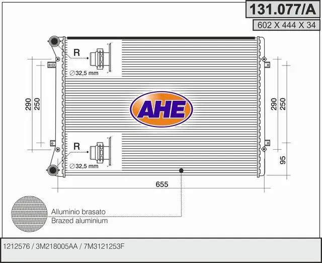 AHE Radiateur, refroidissement du moteur AHE