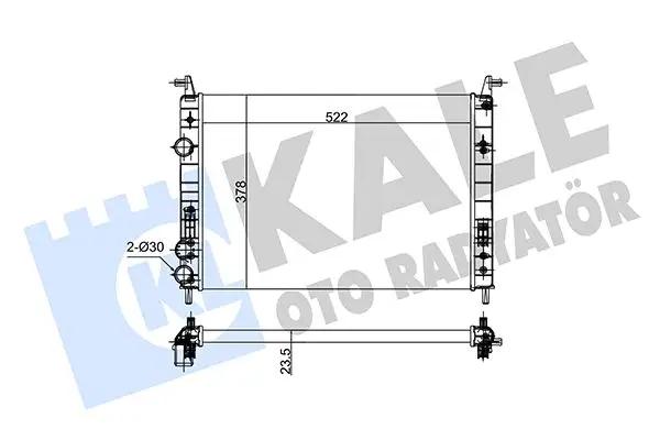 KALE OTO RADYATOER Radiateur, refroidissement du moteur KALE OTO RADYATÖR