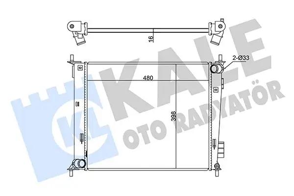 KALE OTO RADYATOER Radiateur, refroidissement du moteur KALE OTO RADYATÖR