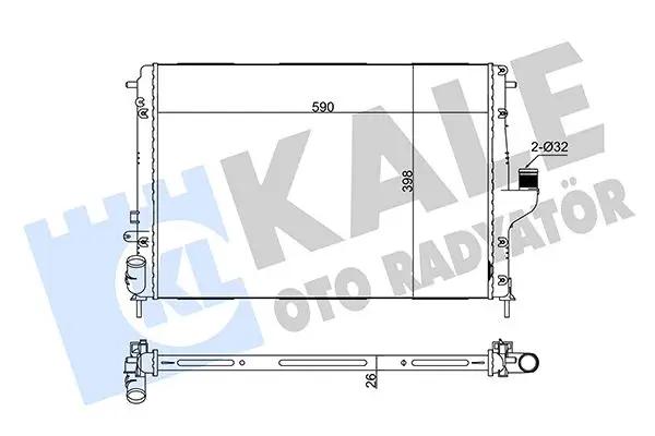 KALE OTO RADYATOER Radiateur, refroidissement du moteur KALE OTO RADYATÖR