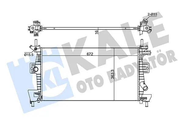 KALE OTO RADYATOER Radiateur, refroidissement du moteur KALE OTO RADYATÖR
