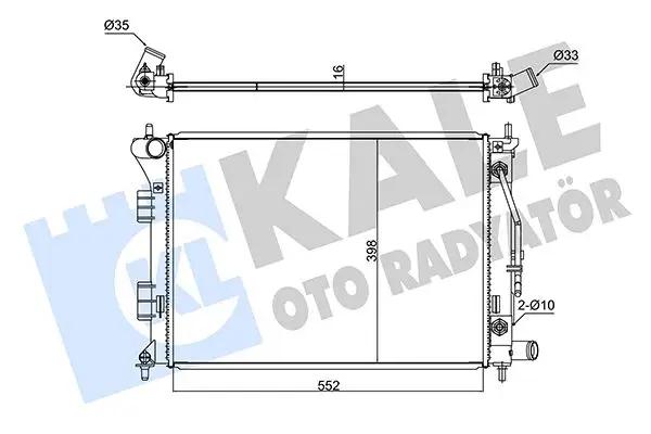 KALE OTO RADYATOER Radiateur, refroidissement du moteur KALE OTO RADYATÖR