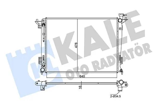 KALE OTO RADYATOER Radiateur, refroidissement du moteur KALE OTO RADYATÖR