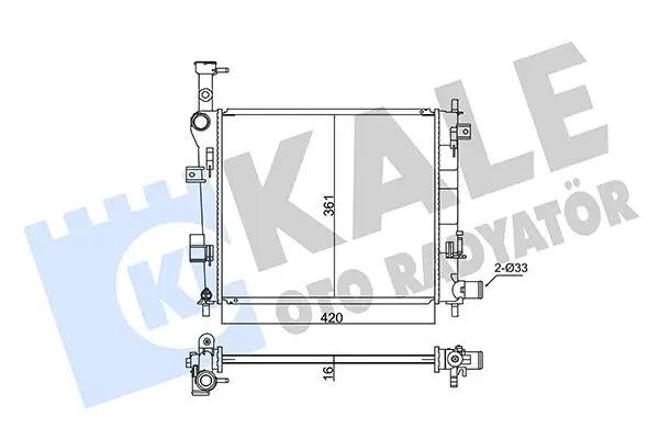 KALE OTO RADYATOER Radiateur, refroidissement du moteur KALE OTO RADYATÖR