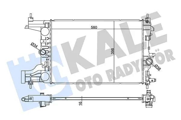 KALE OTO RADYATOER Radiateur, refroidissement du moteur KALE OTO RADYATÖR