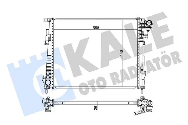 KALE OTO RADYATOER Radiateur, refroidissement du moteur KALE OTO RADYATÖR