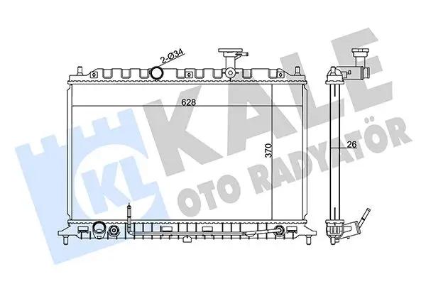 KALE OTO RADYATOER Radiateur, refroidissement du moteur KALE OTO RADYATÖR