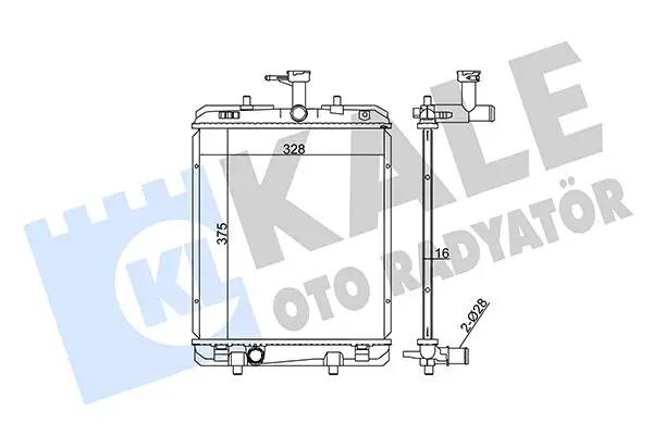 KALE OTO RADYATOER Radiateur, refroidissement du moteur KALE OTO RADYATÖR