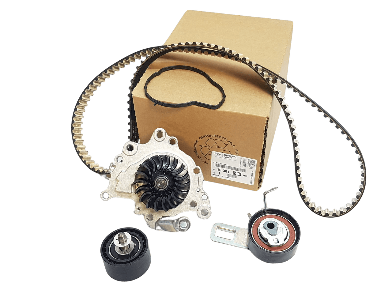 PSA OEM Pompe à eau + kit de courroie de distribution Origine Peugeot