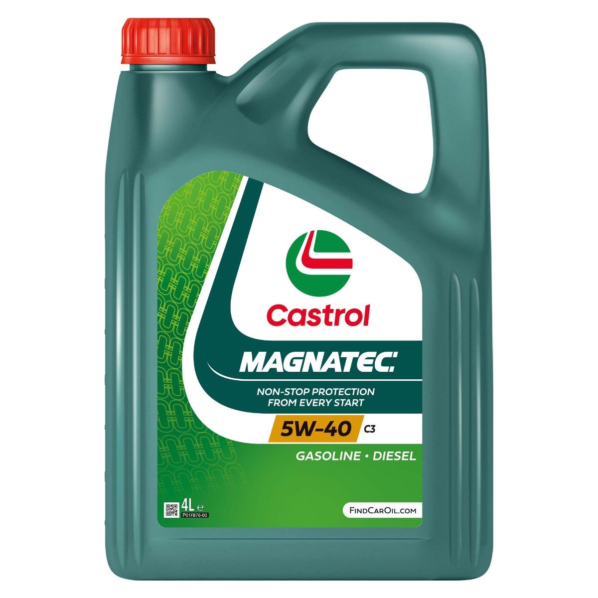 Castrol HUILE MOTEUR MAGNATEC 5W40 C3 5L MADE IN FRANCE