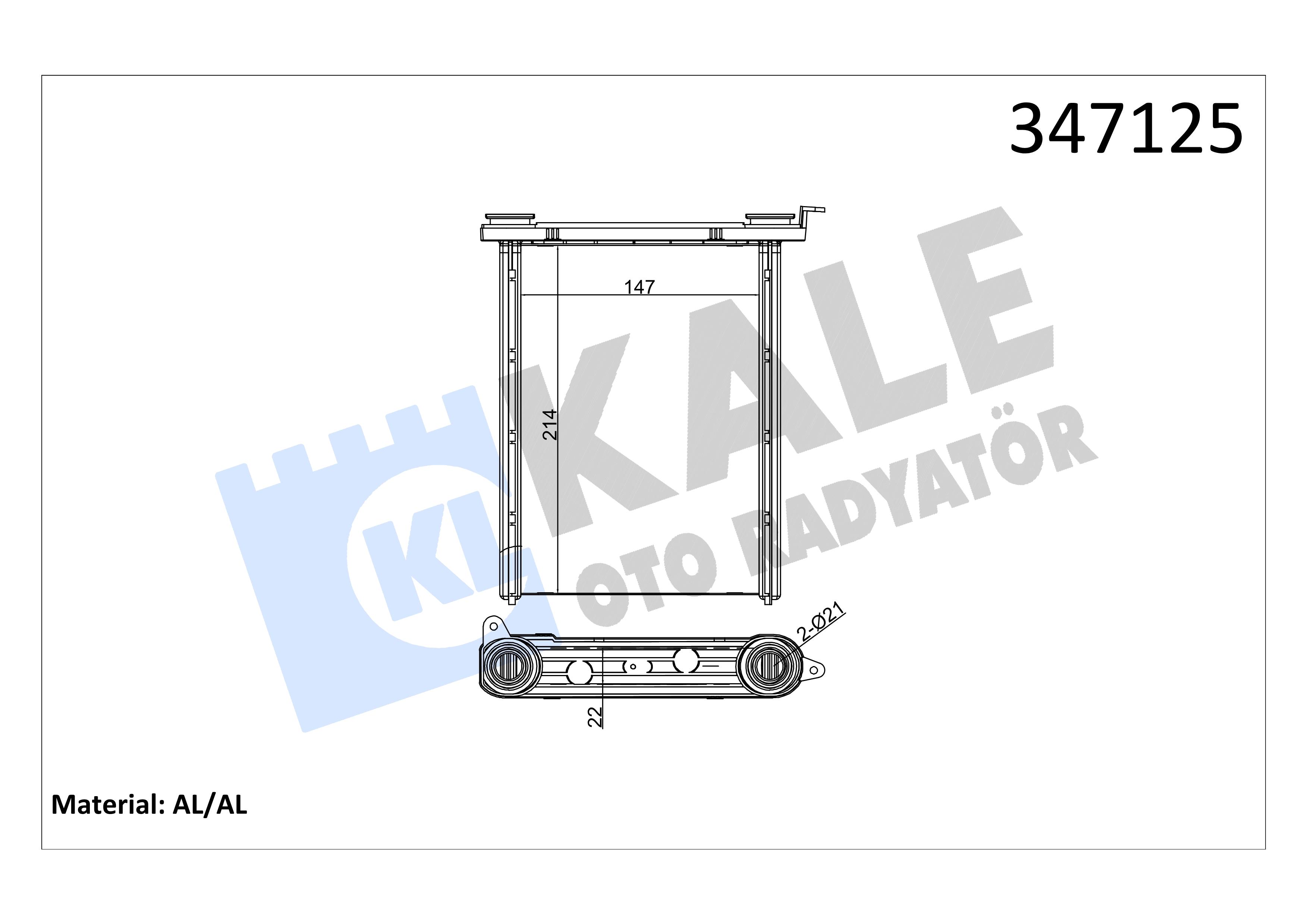 KALE Radiateur de chauffage