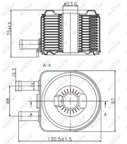 NRF Radiateur d'huile (réfrigérant)