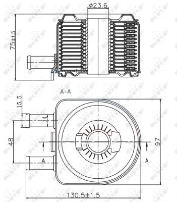 NRF Radiateur d'huile (réfrigérant)