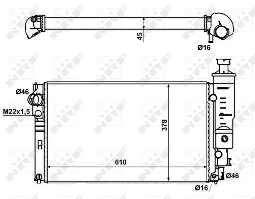 NRF Radiateur de refroidissement