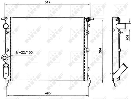 NRF Radiateur de refroidissement