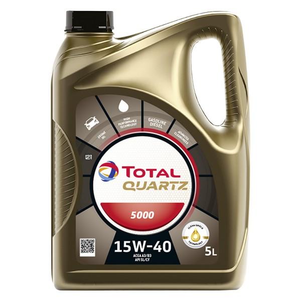 TOTAL HUILE MOTEUR TOTAL QUARTZ 5000 15W40 5L