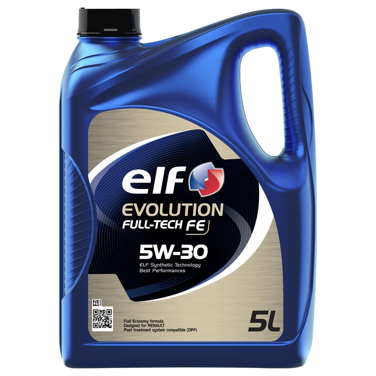 ELF HUILE MOTEUR ELF EVOLUTION FULL-TECH FE 5W30 5L