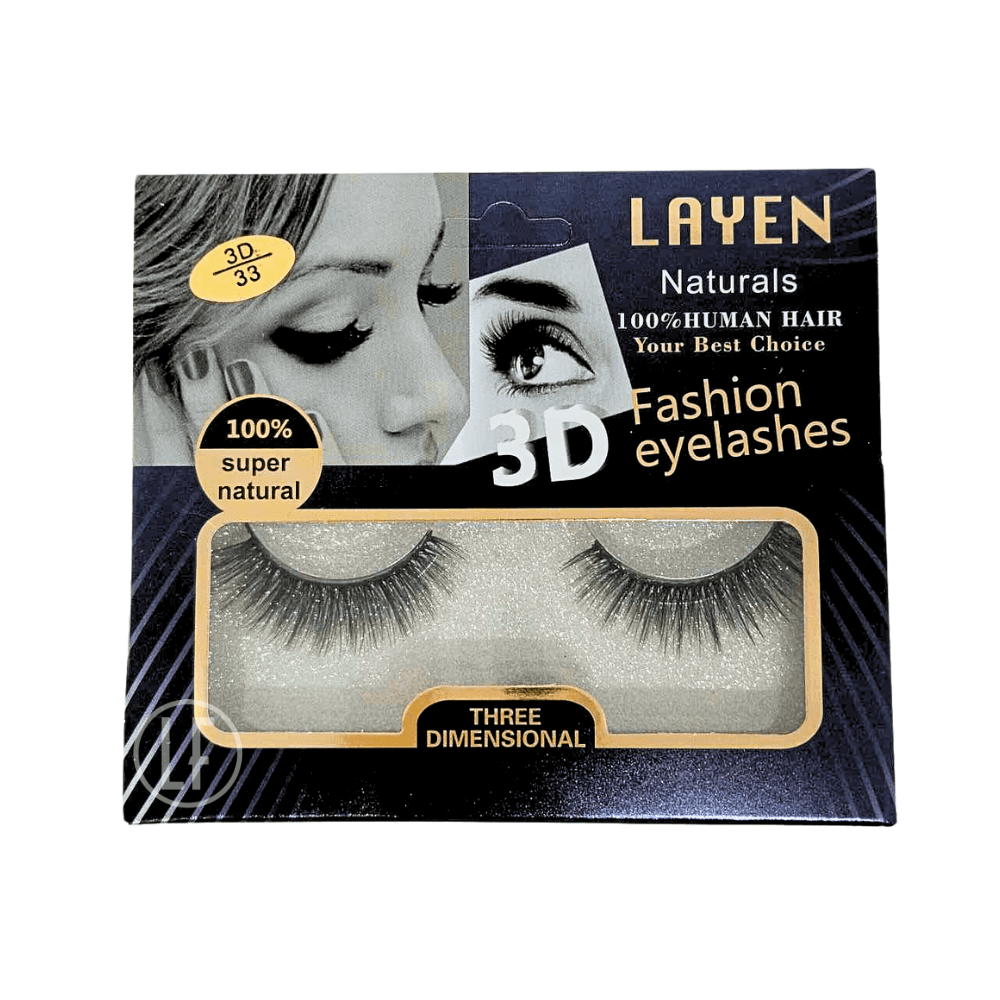 Layen 3D 33 Faux cils à poils naturels