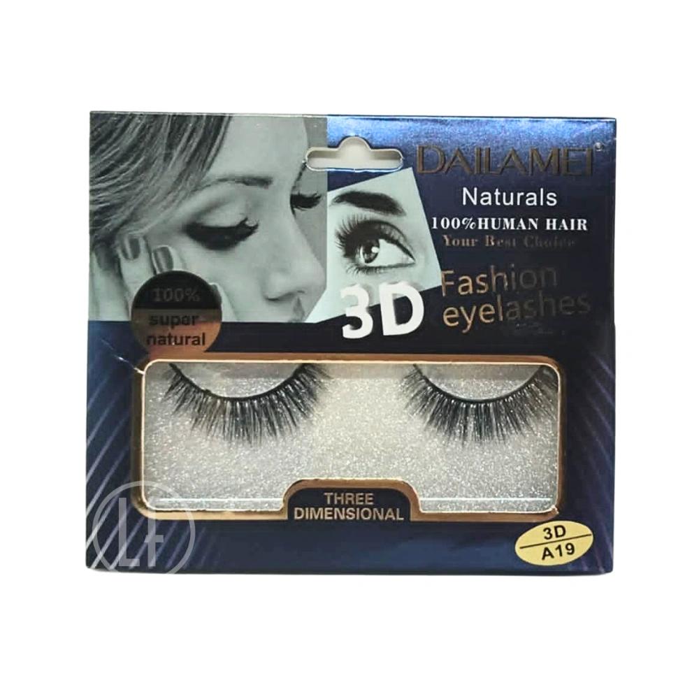 Dailamei 3D A19 Faux cils à poils naturels