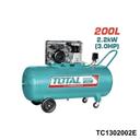 TOTAL compresseur d’air 200 litre 220v monophase TC1302002E