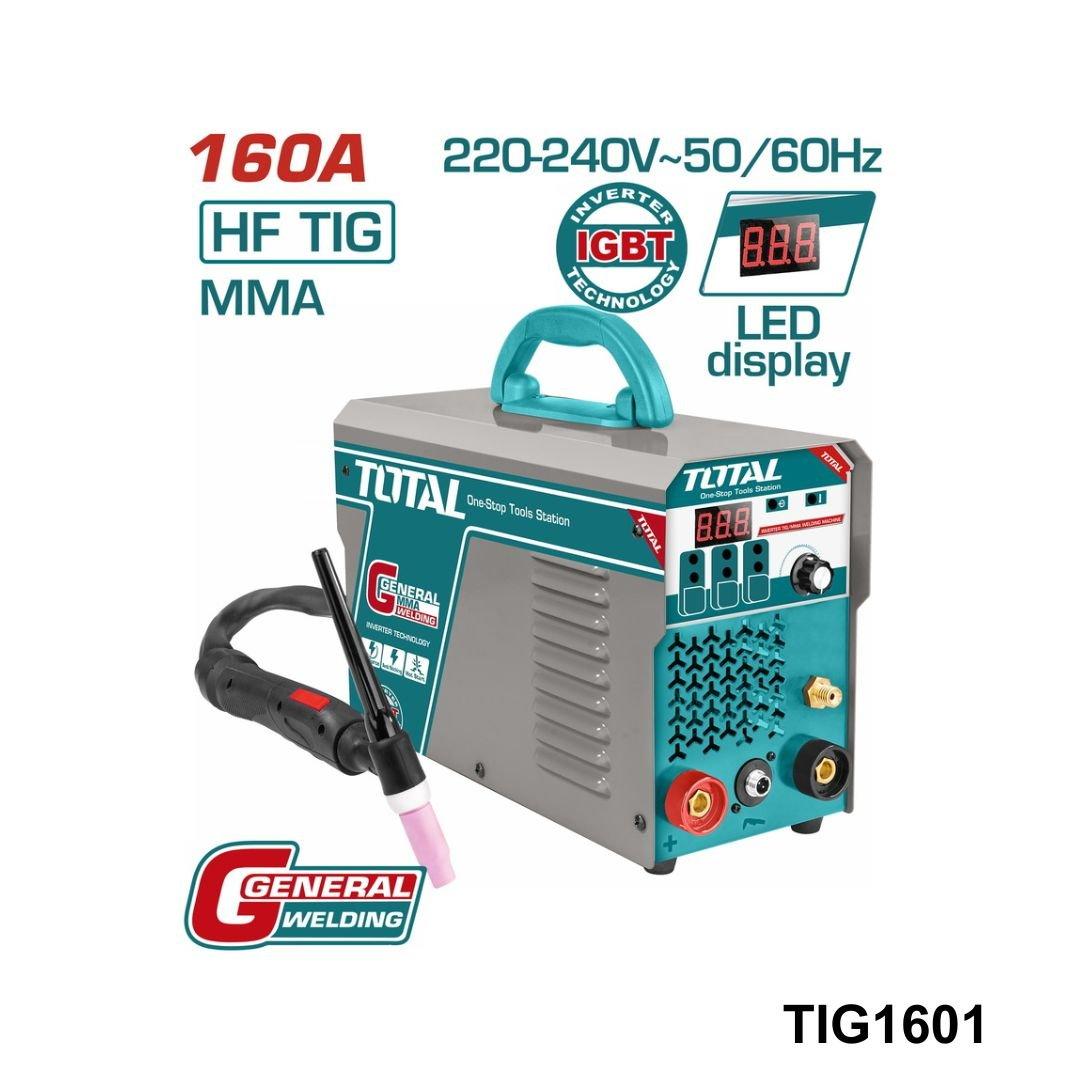 TOTAL poste soudure 160a 4.0 tig mma onduleur TIG1601