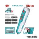TOTAL tournevis sans fil 4v 5NM TSDLI04062
