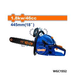 Wadfow Scie à chaîne à essence 46cc 1.8KW 45cm WGC1552