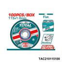 TOTAL pack 100 pcs disque inox TAC210115100