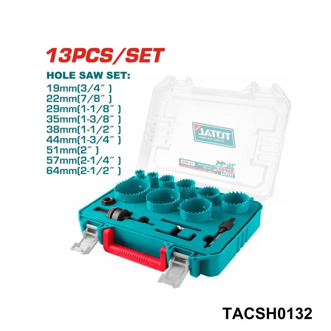 TOTAL ensemble 13 de scies-cloches bi-metal TACSH0132