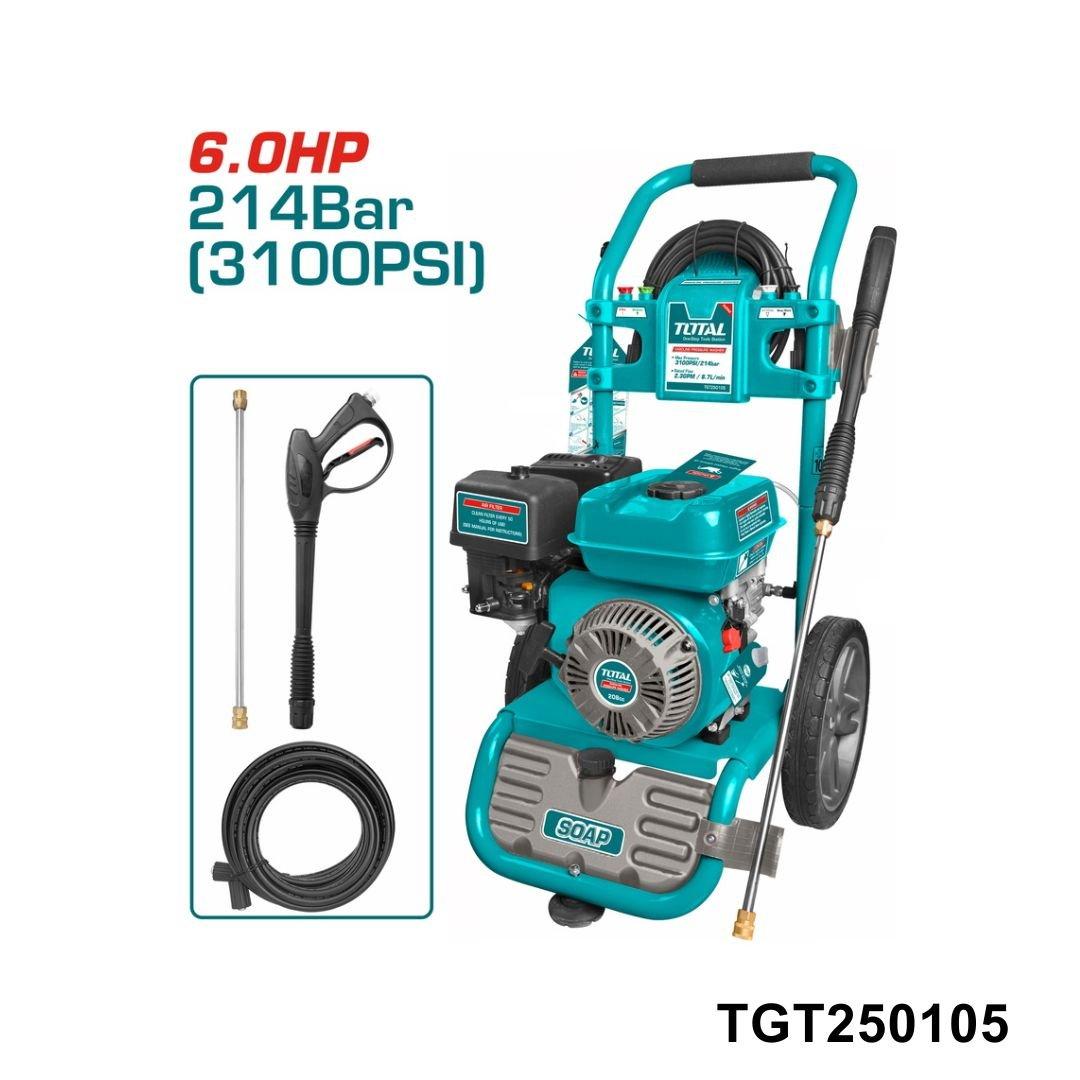 TOTAL Laveur haute pression a essence 6hp 208cc TGT250105