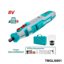 TOTAL Meuleuse sans fil 8v TMGLI0801