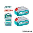TOTAL kit de batterie 20v 4 ampere TOSLI240312