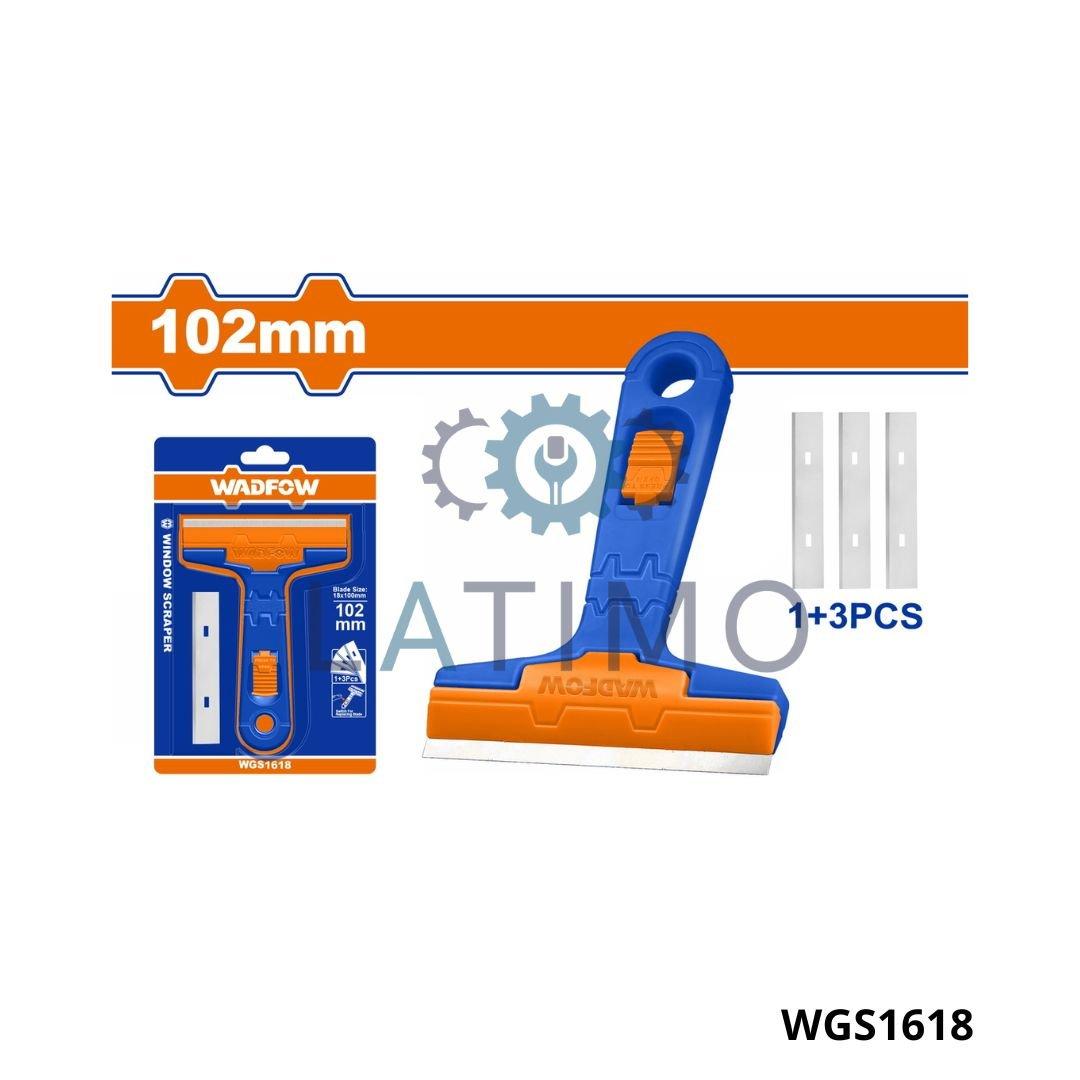 Wadfow gratte vitre plastique + 3 lames WGS1618