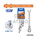 jeu 5 cle mixte cliquet reversible cr-v WSP5205