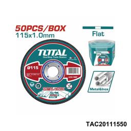 TOTAL disques abrasifs metal-inox 115X1.0mm TAC20111550