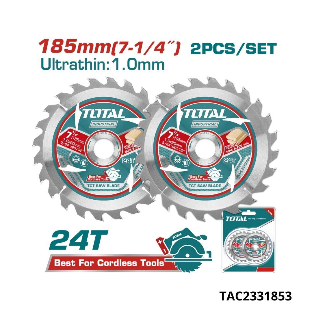 TOTAL jeux 2 disques bois 185mm 24t TAC2331853